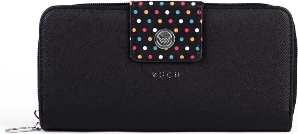 Portefeuille Vuch Judy Noir avec Multi-Rangements et Finition Jasmine