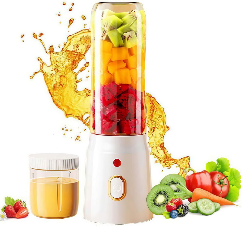Tragbarer Mixer, 450ML USB Wiederaufladbar Mixer, Smoothie Produktbild 