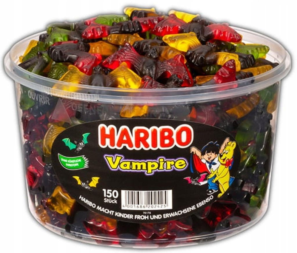 Haribo Gommes aux fruits Vampis, 1.2 kg Image du produit 