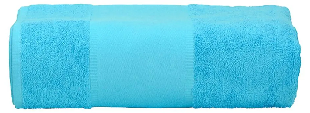 Drap de bain bleu aqua de grande taille - Serviette éponge absorbante