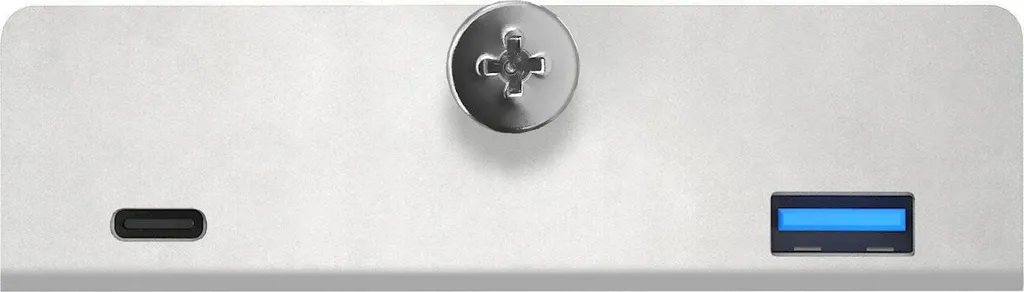 Multiprise USB de Table 4in1 Argent : Design Compact et Robuste Alu - 3