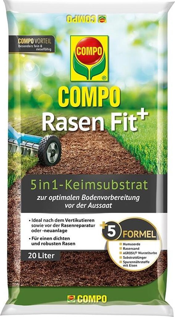 COMPO Rasen Fit+ 5 in1 Keimsubstrat 20 Liter Produktbild 