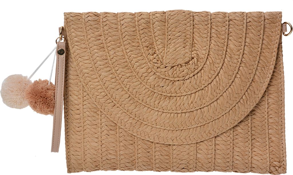 Clayre & Eef Damenhandtasche 27x20 cm Braun Polyester
