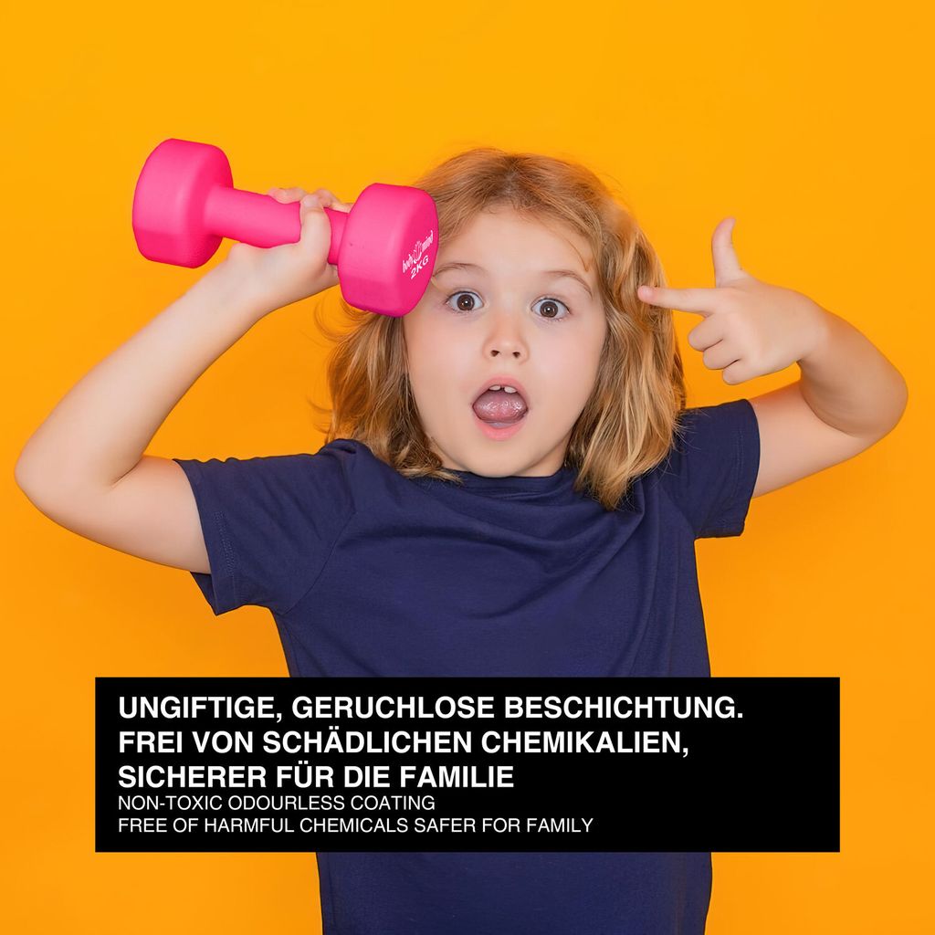 Body & Mind® Hanteln 2er Set Gymnastikhanteln Neopren Produktbild 8