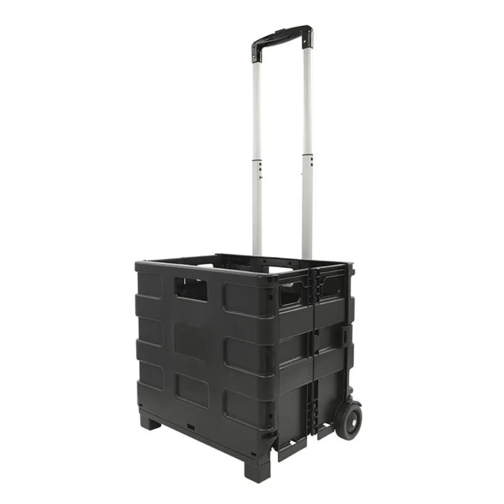 Caisse pliable sur roulettes 25kg - Chariot de transport multifonction