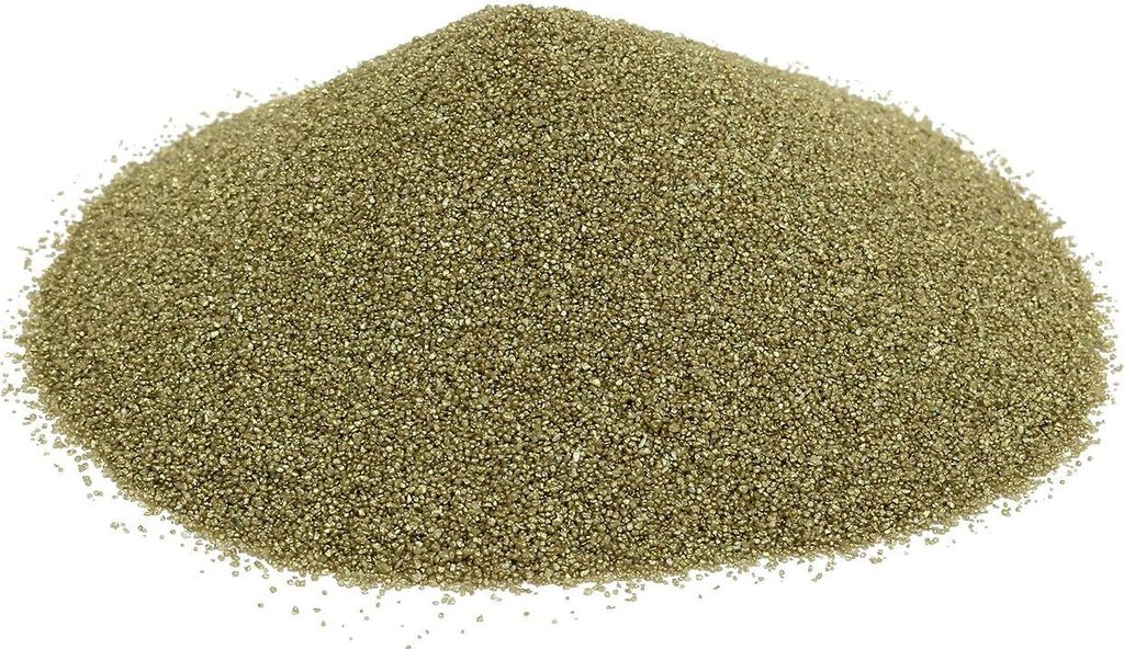 Gelbgold Farbsand 2kg Deko Basteln 0,5mm Streudeko