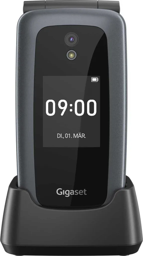 Téléphone Gigaset GL7 titan-silber S30853-H1199-R101 4G Clapet