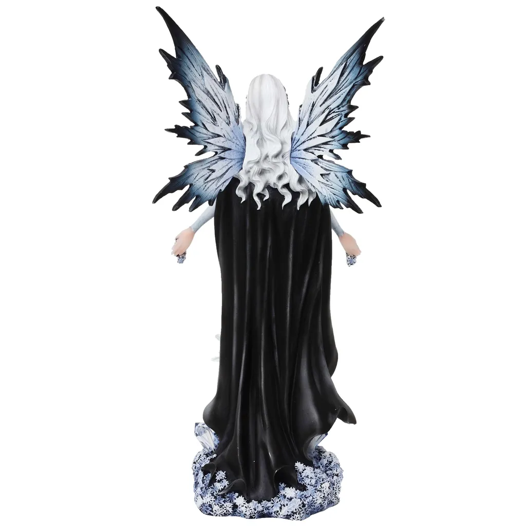 Statue Décorative Elfe et Dragon de Glace - Objet Fantastique de Luxe - 4