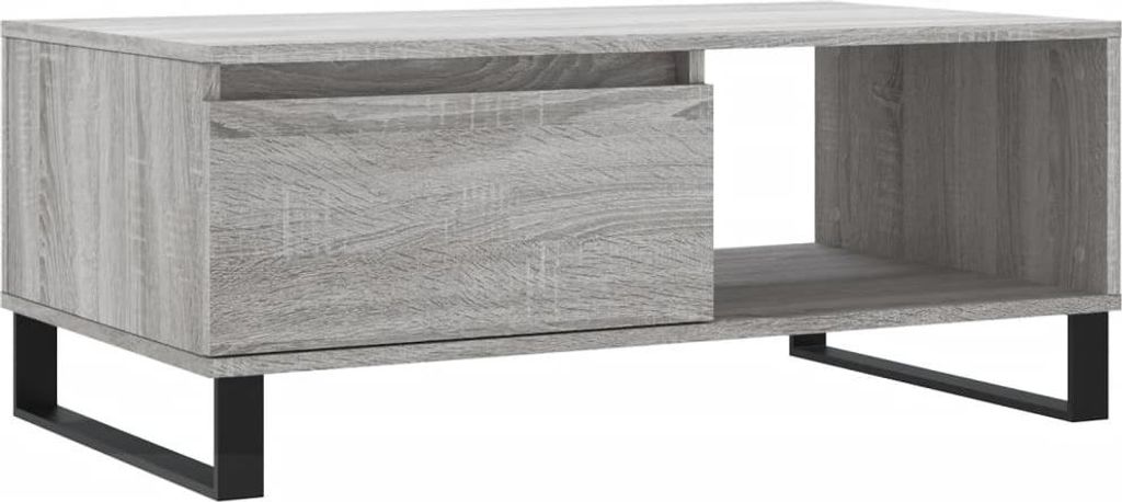 vidaXL Couchtisch Grau Sonoma 90x50x36,5 cm Holzwerkstoff Produktbild 