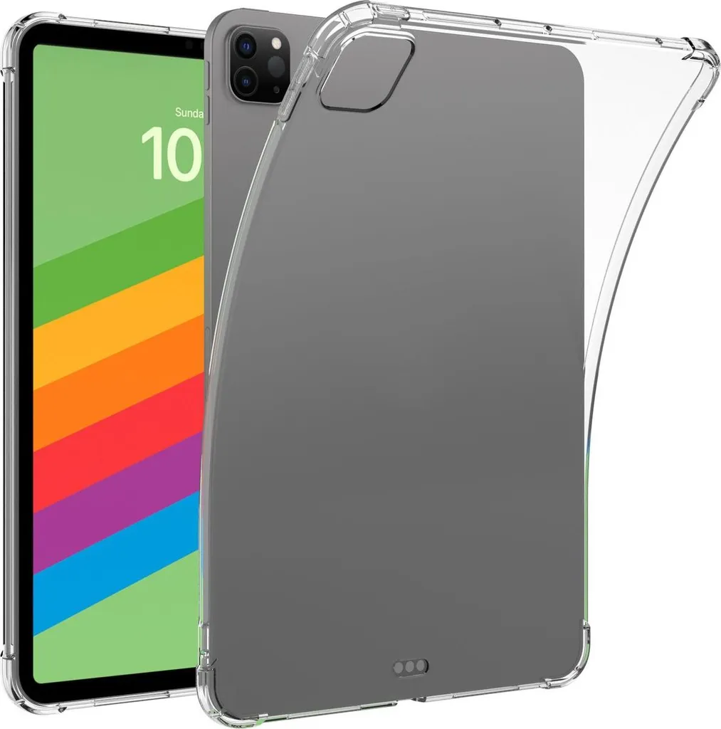 Cadorabo Cover iPad Pro 13 2024: Silicone TPU Anti-Shock Trasparente