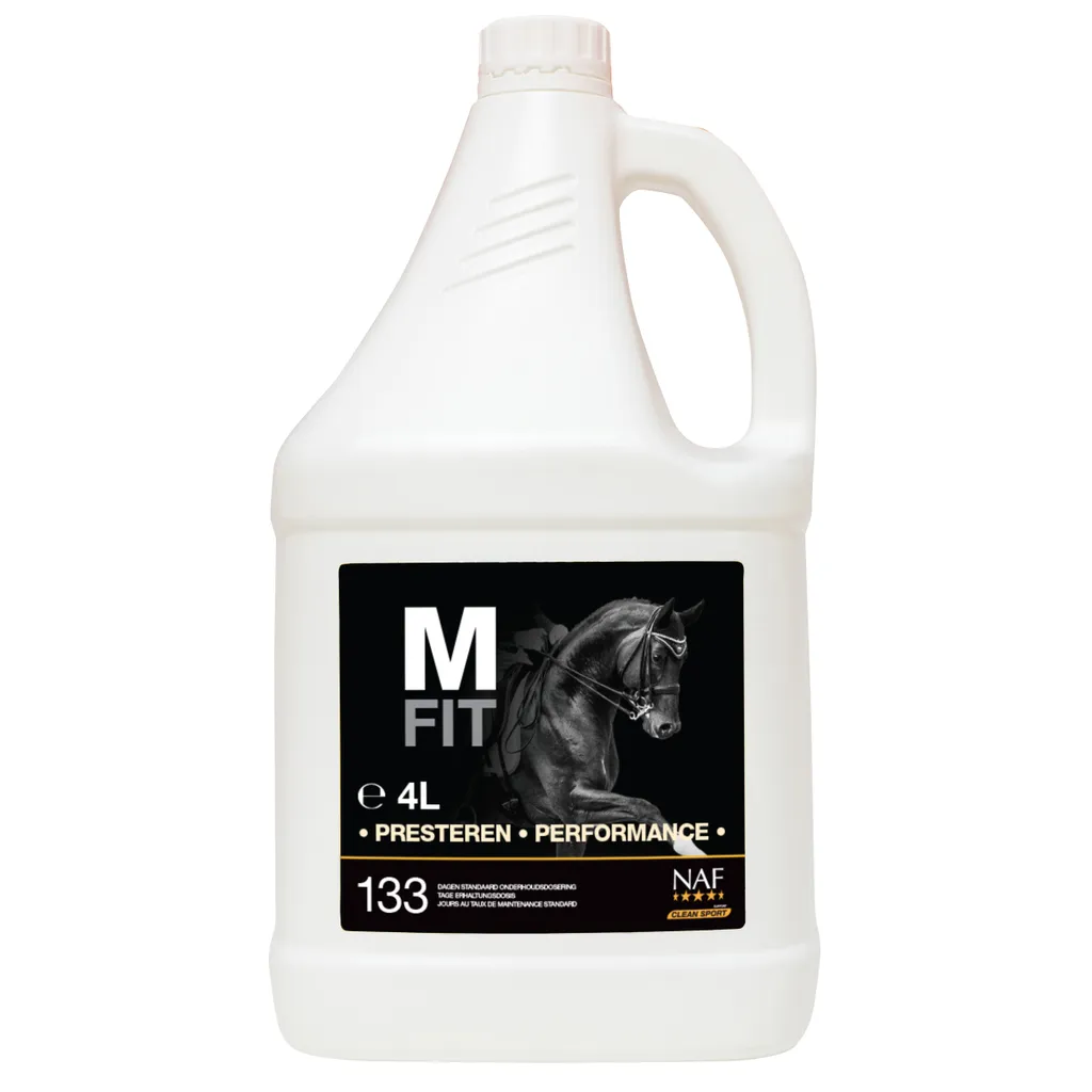 Évitez les Raideurs Musculaires du Cheval avec NAF M Fit Liquide 4 L