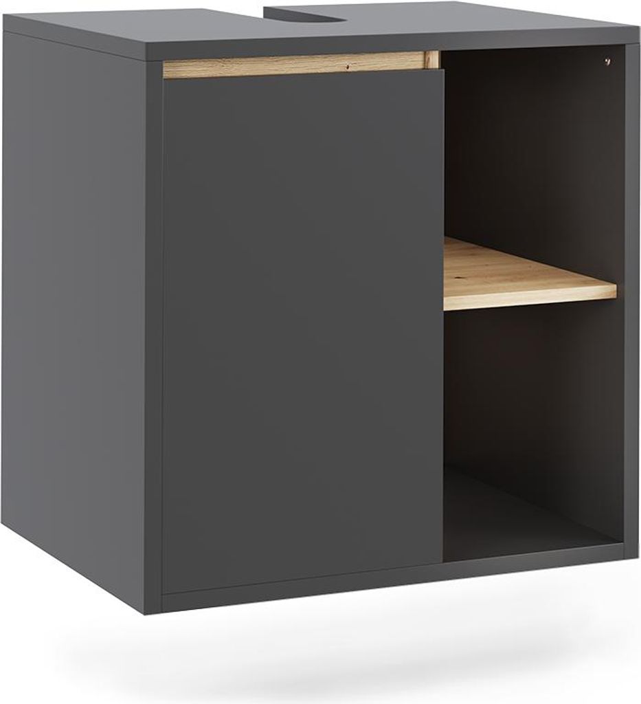 Szafka pod umywalkę Vicco Viola Szary/Artystyczny 60 x 60 Zdjęcie produktu 