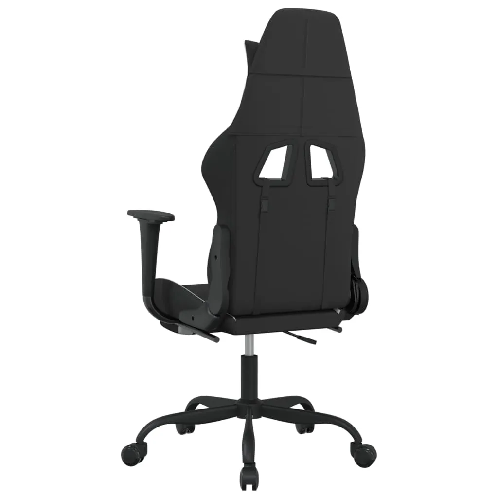 Chaise de jeu vidaXL contre le mal de dos avec repose-pieds en tissu - 6