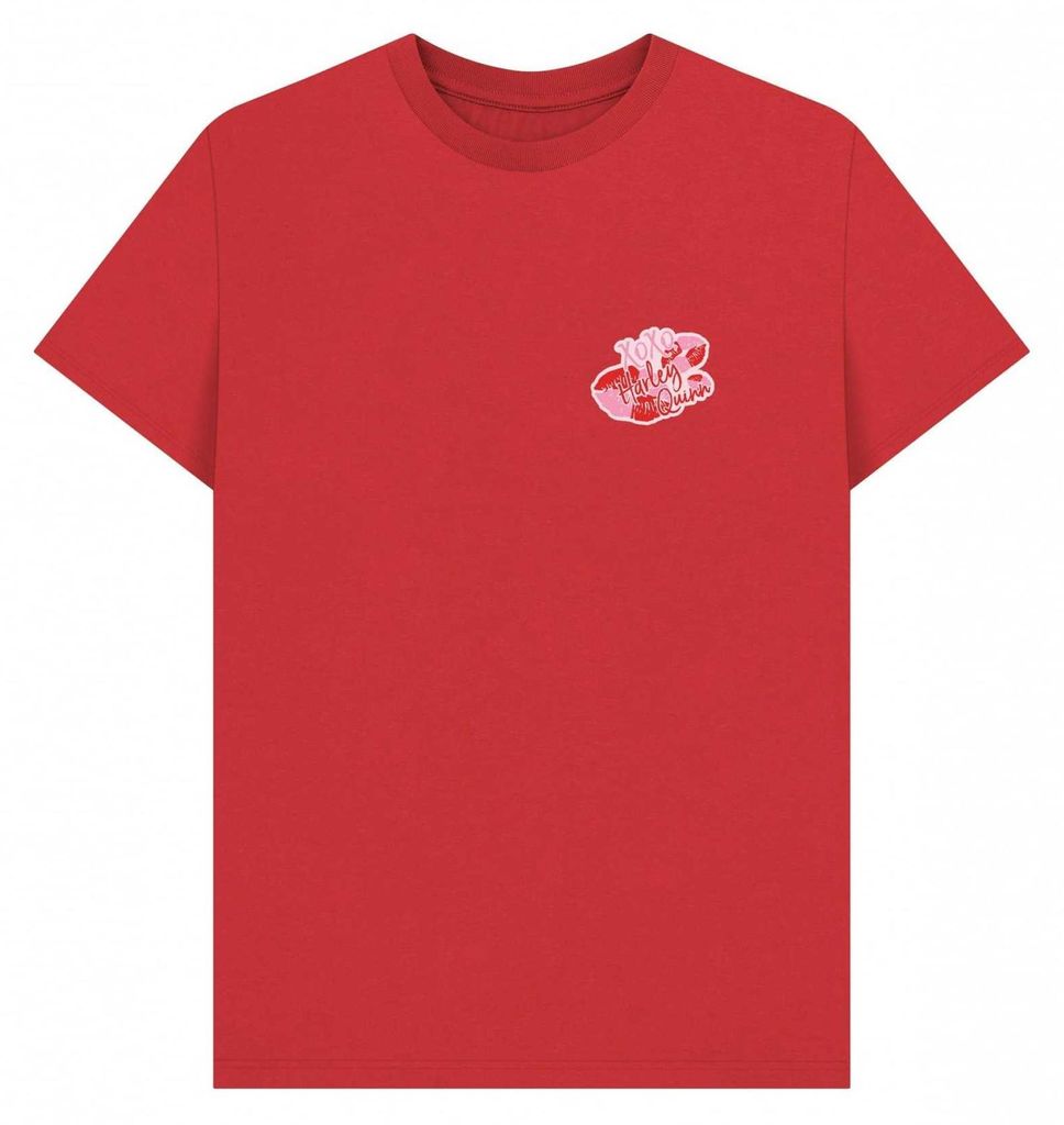 Harley Quinn - "Xoxo" T-Shirt für Herren/Damen Uni PN2255 (S) (Rot)