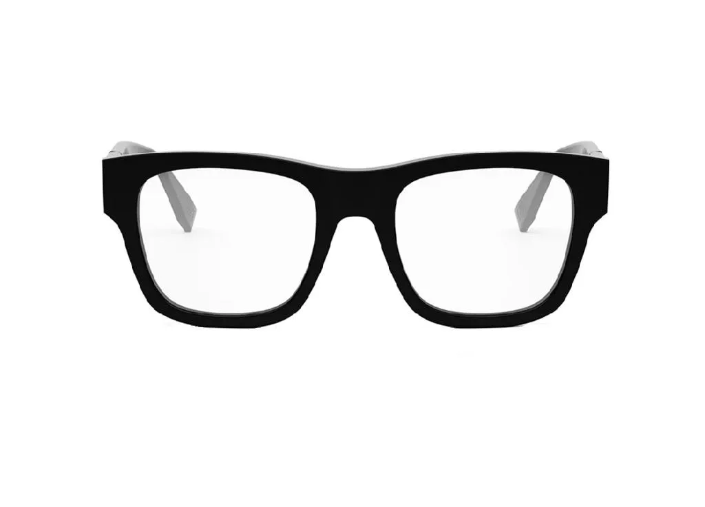 Lunettes de vue Fendi Diagonal FE50089I en acétate noir chic