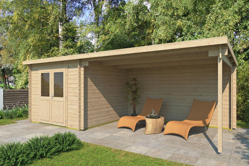 Fjordholz Gartenhaus Modell Gent 28 B