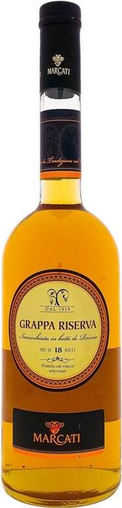 Marcati Grappa Riserva Invecchiata 700ml 40% Vol. Produktbild 