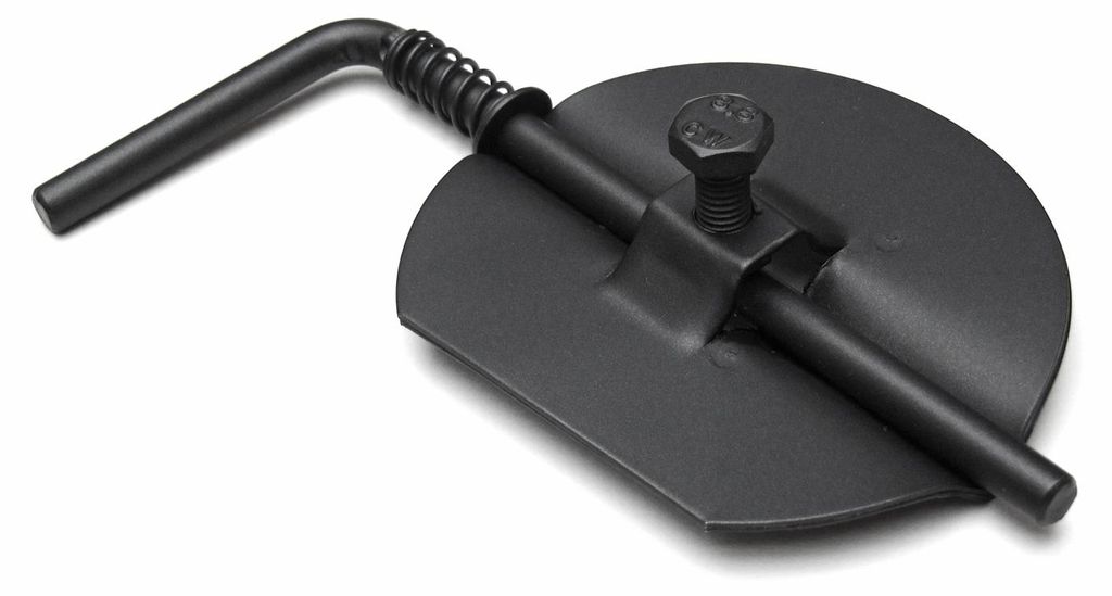 Raik Basic Drosselklappe 180mm schwarz für Rauchrohr / Produktbild 