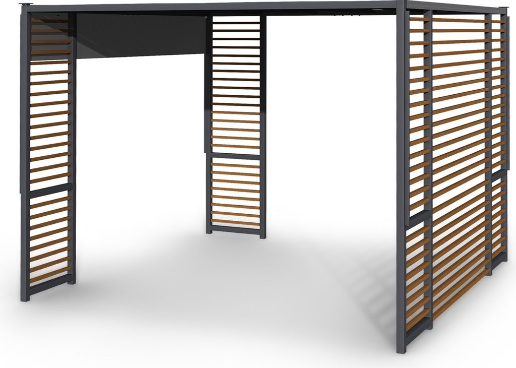 Blumfeldt Pergola, Pavillons Wasserdicht, Stabil & Winterfest, Windichte Aluminium Pergola Freistehend, Terrassenüberdachung Gazebo, Metall-Pavill...