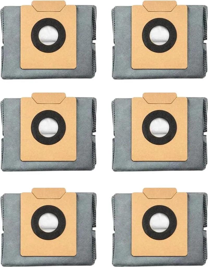 Pack 6 sacs aspirateurs eufy Clean pour X8 Pro SES avec filtre bactéries