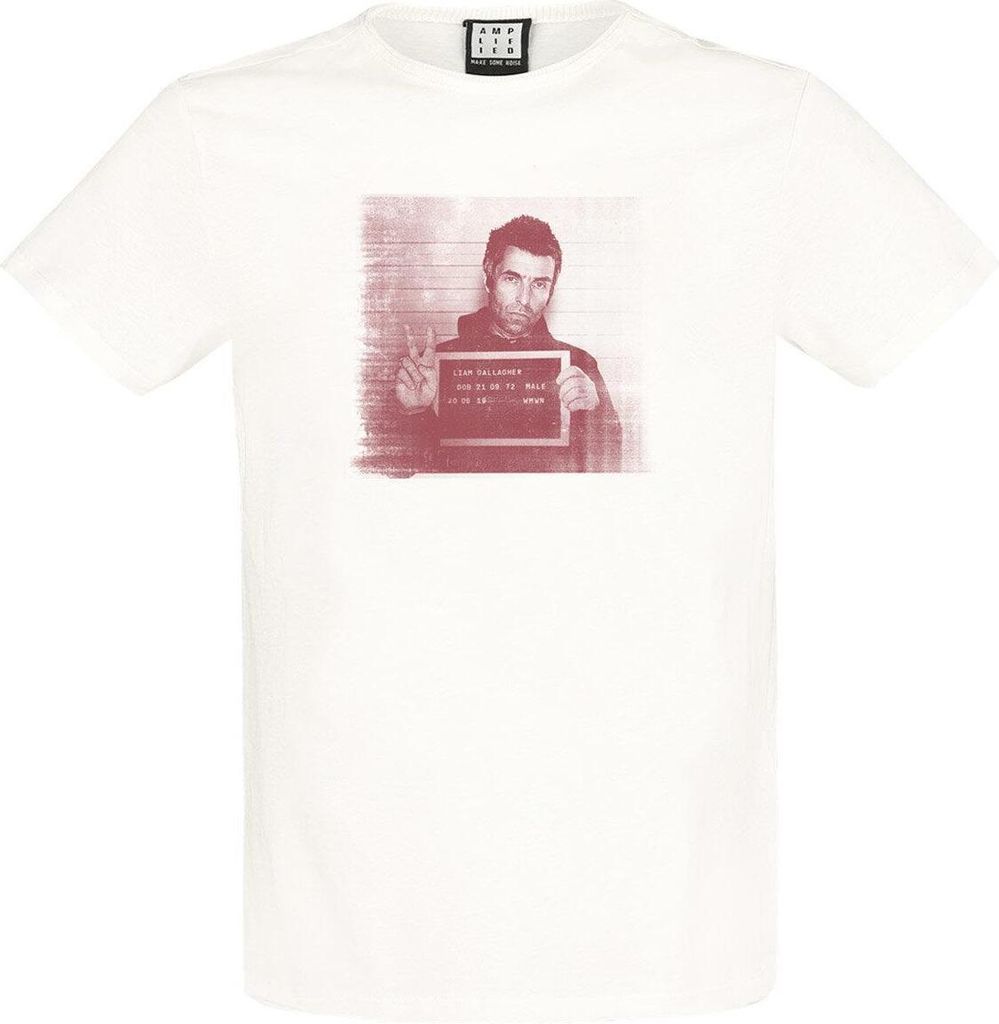Amplified - "Face" T-Shirt für Herren/Damen Uni GD1699 (S) (Weiß)
