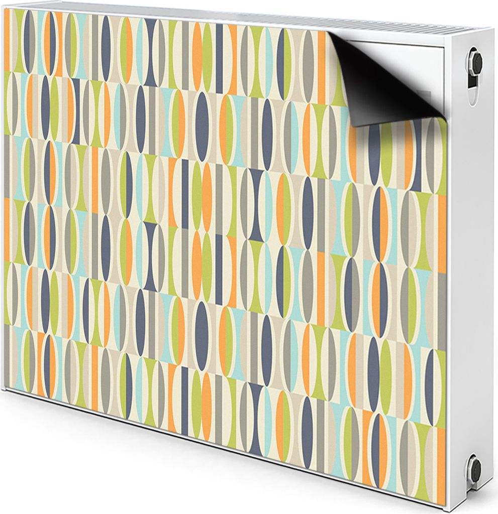 Magnet Heizkörper Heizkörper-Abdeckung Heizkörperabdeckung 100x60 cm - Retro, Muster