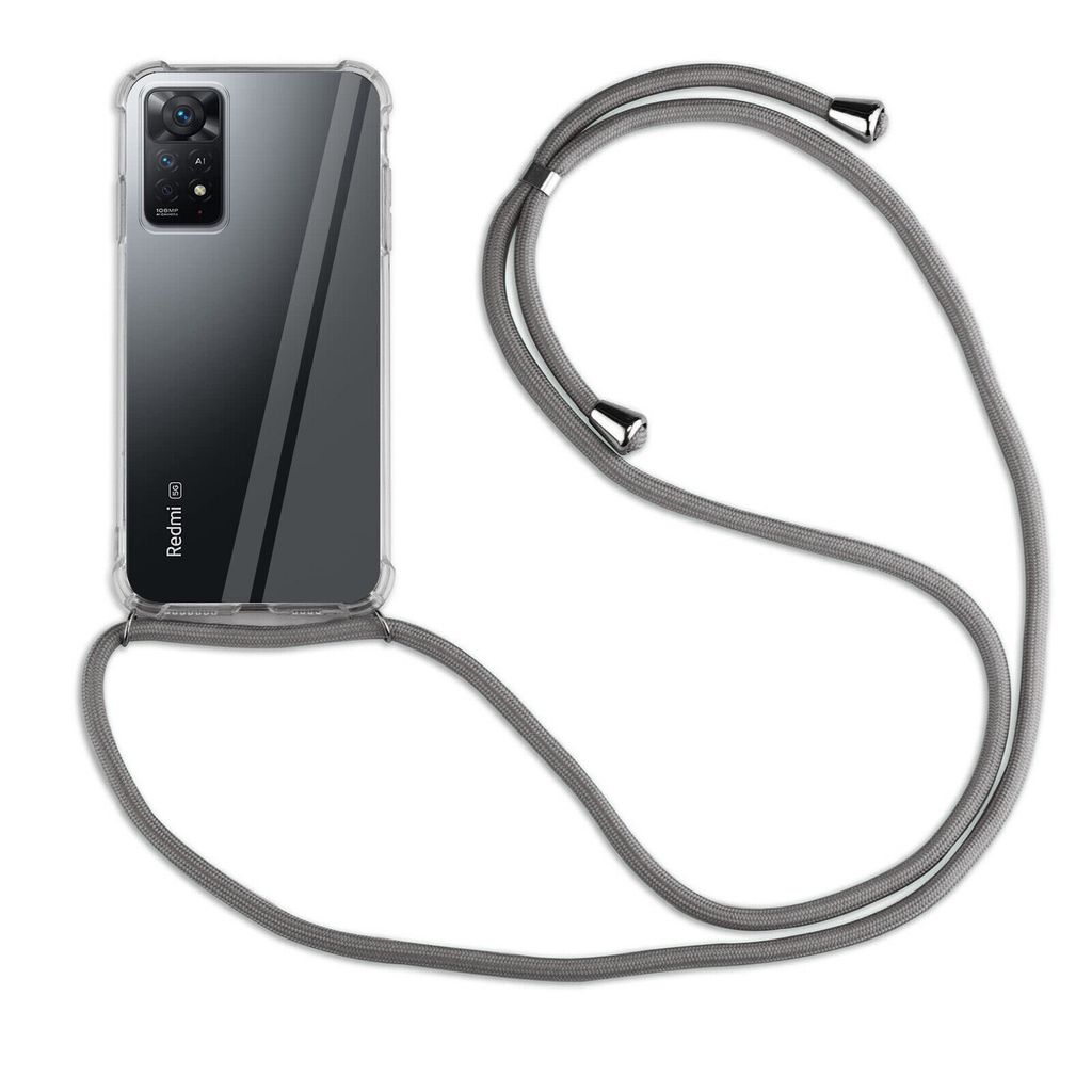 betterfon Handykette für Xiaomi Redmi Note 11 Pro 4G/5G Handyhülle mit Band Grau