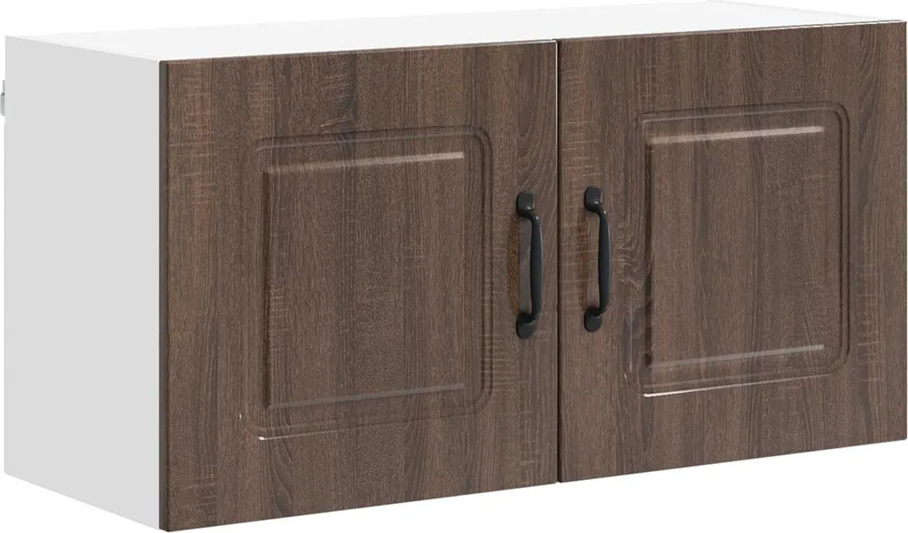 Pensile Cucina 80 cm Effetto Rovere Marrone Kalmar - Design Moderno