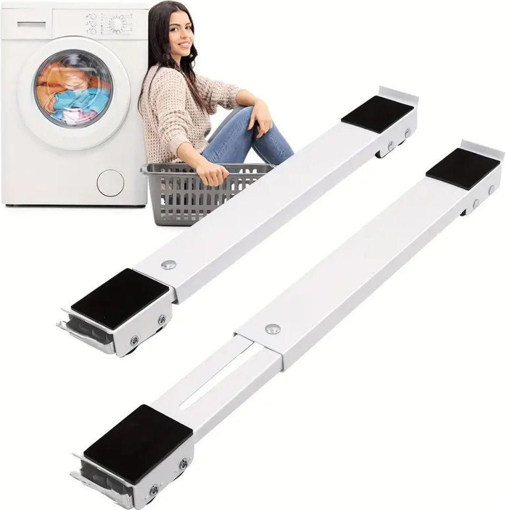 2er Pack Gleitsystem Möbelroller Transportroller, Möbeltransportrollen, Waschmaschinen Untergestell, Maximale Tragfähigkeit 200 kg mit 24 Räder