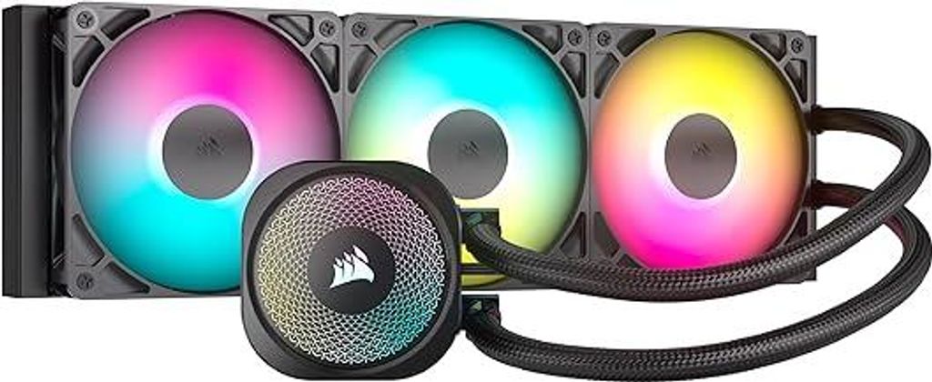 Corsair Nautilus 360 RS ARGB CPU-Flüssigkeitskühler – 360mm AIO – Geräuscharm – Direkter Mainboard-Anschluss – Intel LGA 1851/1700, AMD ...