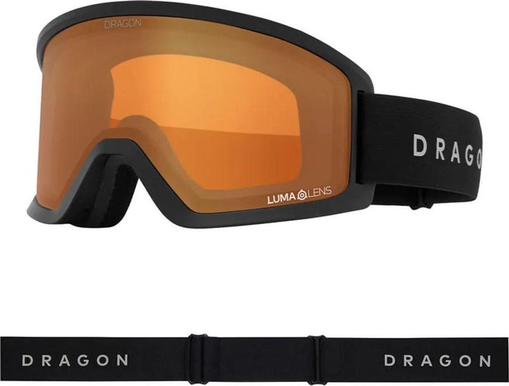 Dragon Alliance Dx3 Plus Otg Photochrome Skibrille Schwarz Lumalens Photochromic Amber/CAT1-3 Herren,Damen Schwarz Lumalens Photochromic Amber/CAT1-3