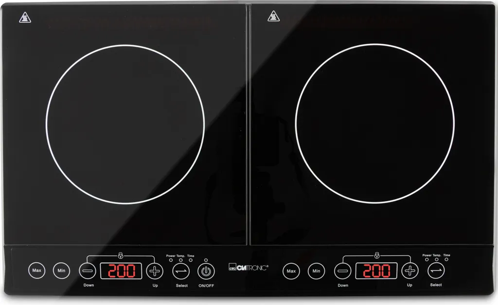 Plaque induction Clatronic DKI 3609 surface vitrocéramique 2 feux
