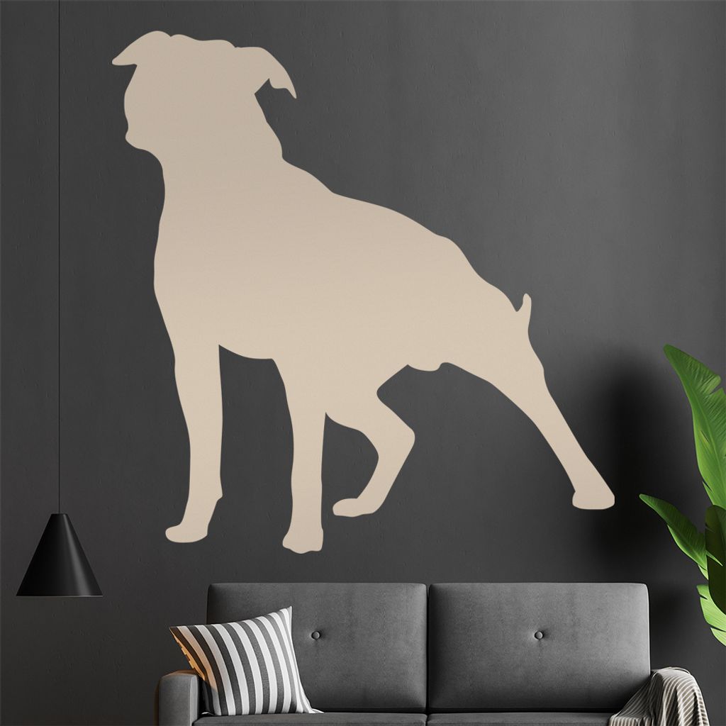 KIWISTAR Stafford Silhouette Wandtattoo in 6 Größen - Wandaufkleber Wall Sticker - Dekoration, Küche, Wohnzimmer, Schlafzimmer, Badezimmer