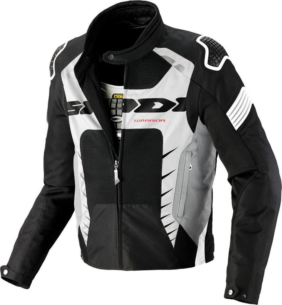Spidi Warrior Net 2 Motorrad Textiljacke, schwarz/weiß, 3XL
