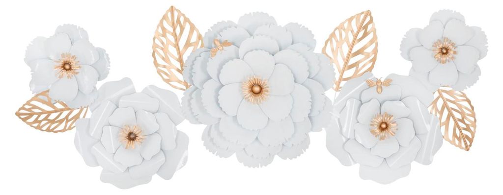 Dekorative Wandplatte "White Decor" (158 x 9 x 60 cm) – Produktbild 