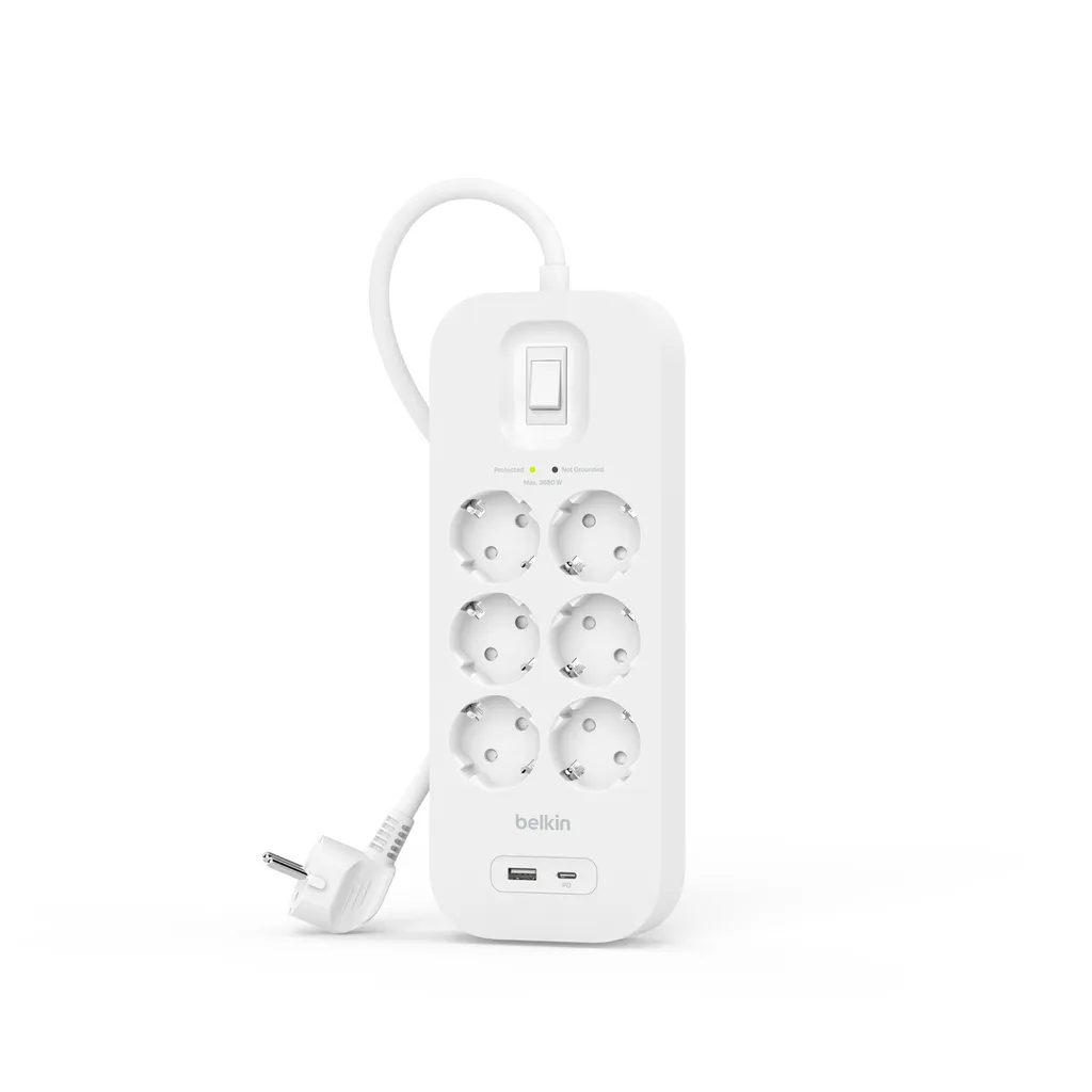 Multipresa Belkin Professional 6 Posti + USB-C PD | Workstation