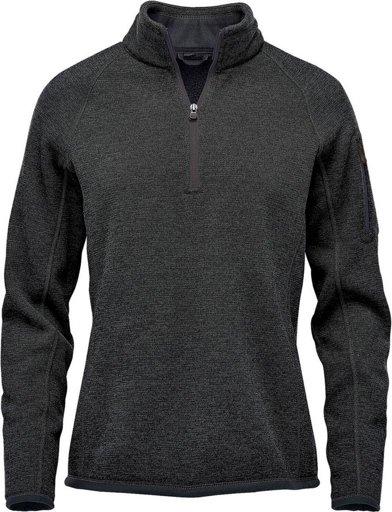 Stormtech - "Avalanche" Pullover mit kurzem Reißverschluss für Damen BC5153 (M) (Black Heather)
