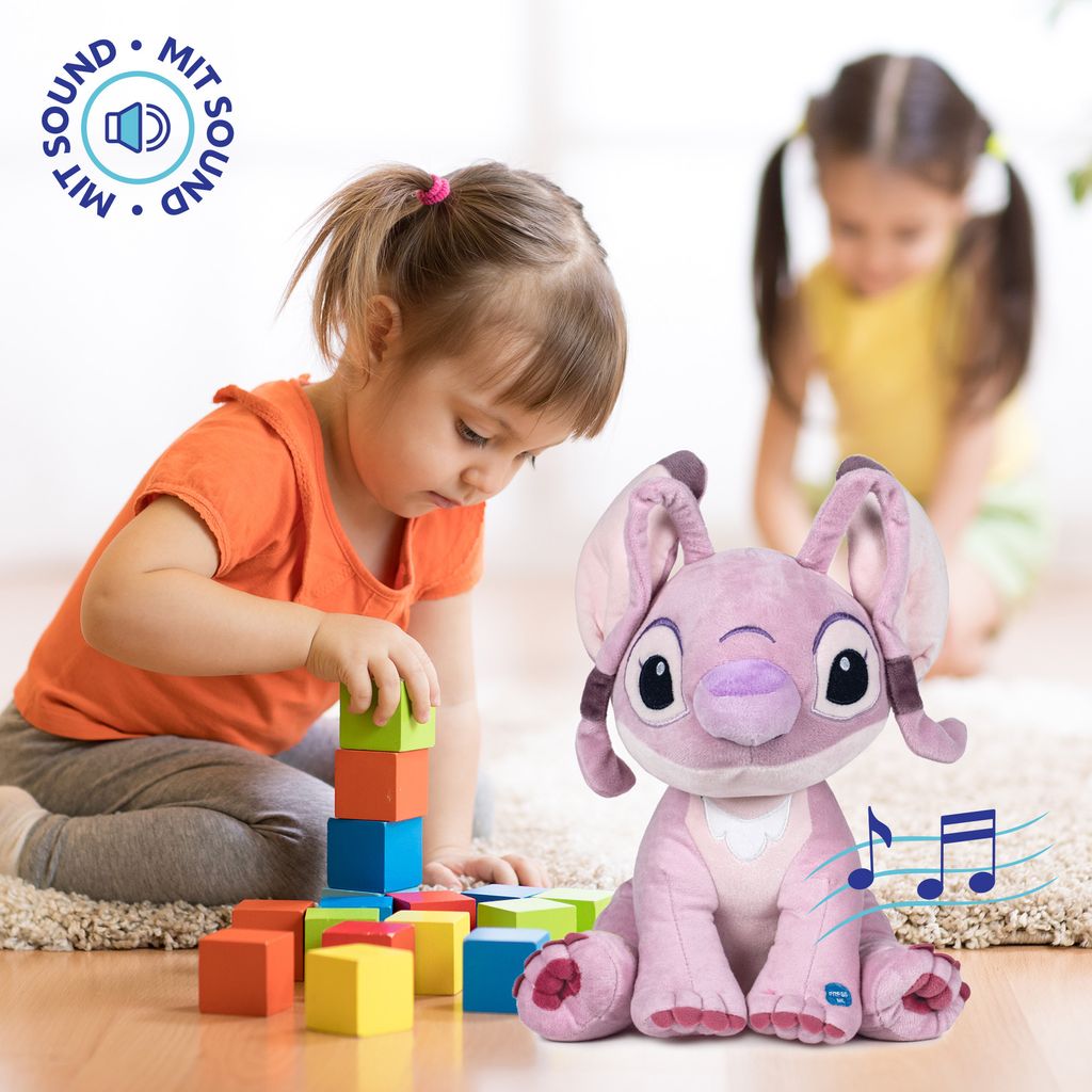 Disney Angel With Sound 40 Cm Stitch-teddy Rosa  Rosa One Produktbild 4