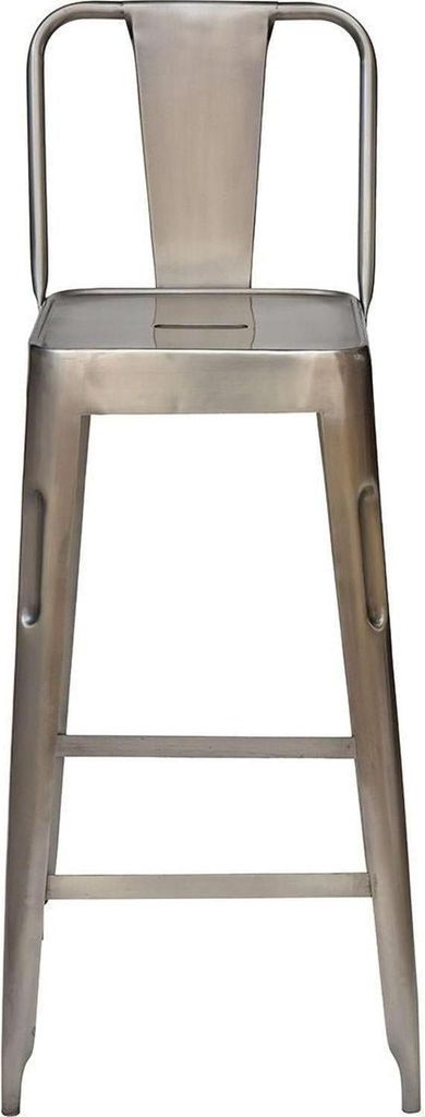 Barhocker Copenhagen aus Eisen - Silber glänzend