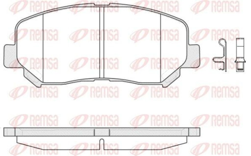 REMSA Bremsbeläge Satz Vorne Bremsklötze für MAZDA CX-5 (KE, GH) 1513.02