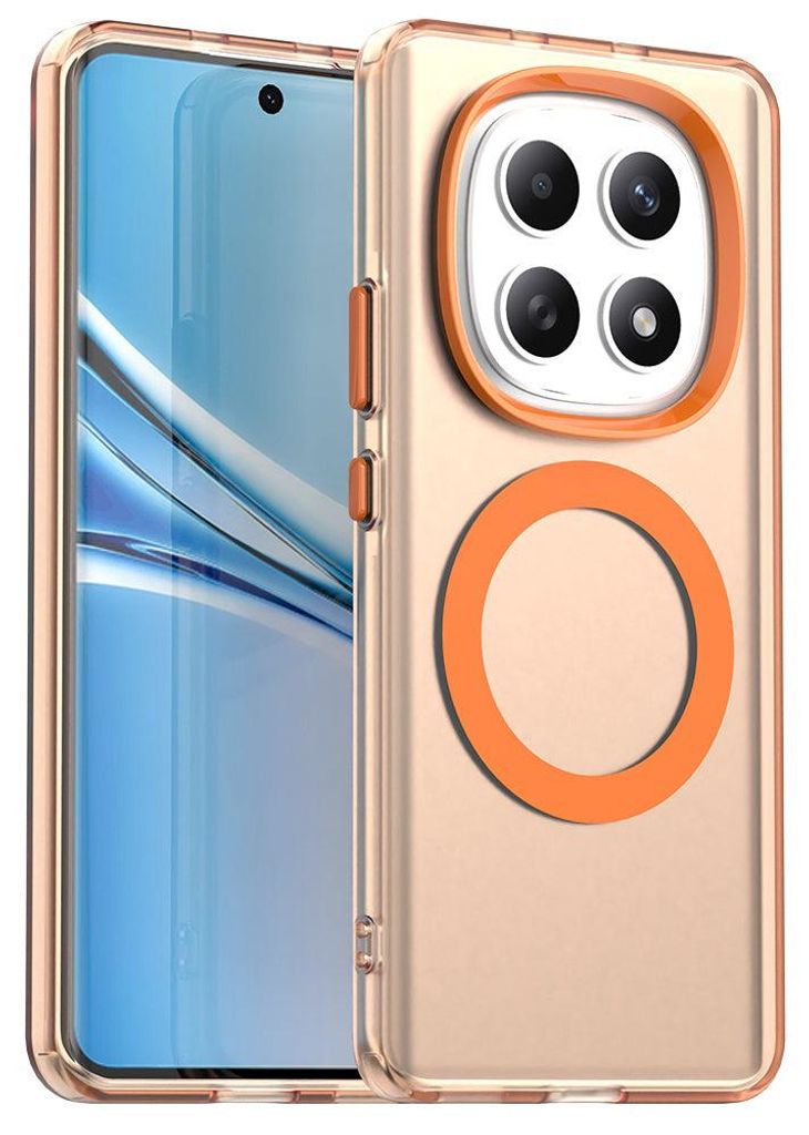 Handyhülle für Xiaomi Redmi Note 15 4G / Redmi Note 15 5G / POCO M8 5G, Techsuit CandyCase MagSafe, Orange
