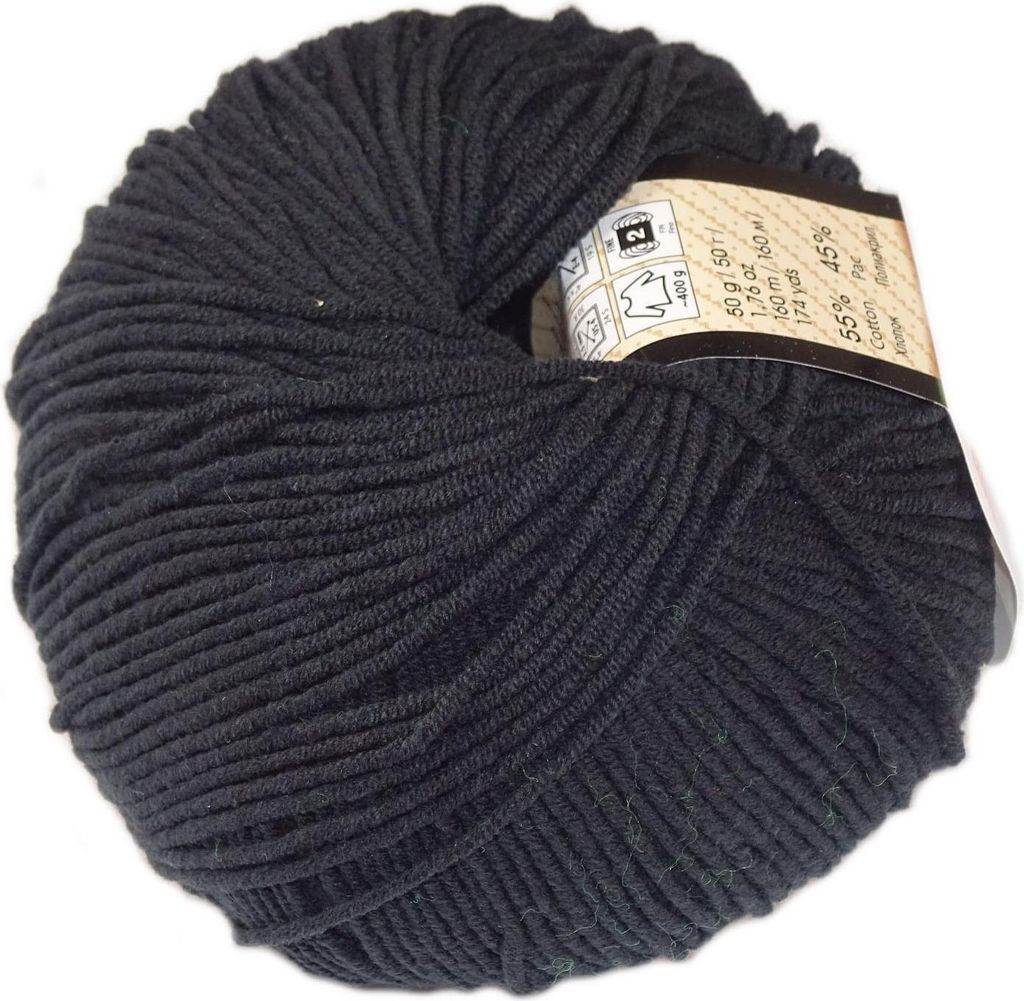 YarnArt Jeans (50g/160M) 53 schwarz Obrázek produktu 