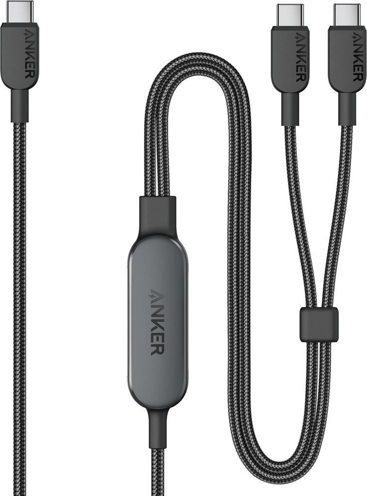 Anker 2-in-1 USB-C auf USB-C Kabel (120cm, 140W, Flecht-Design)
