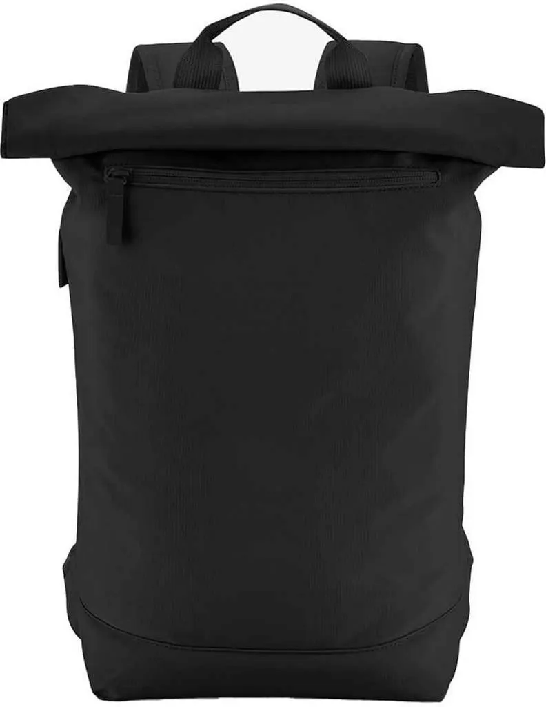 Zaino Roll Top Bagbase Simplicity PC6838 Nero - Design Minimal 15L