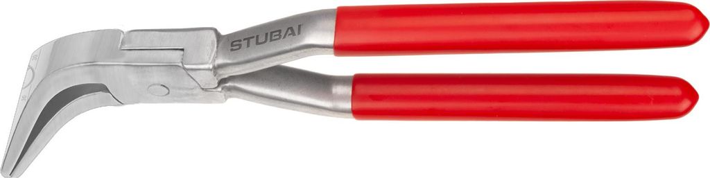 STUBAI Spengler-Falzzange 45° gebogen 60 mm | Aluminium, federleicht & rostfrei | Ergonomische Blechzange nur 280 g | Profi-Werkzeug für Dachdeck...