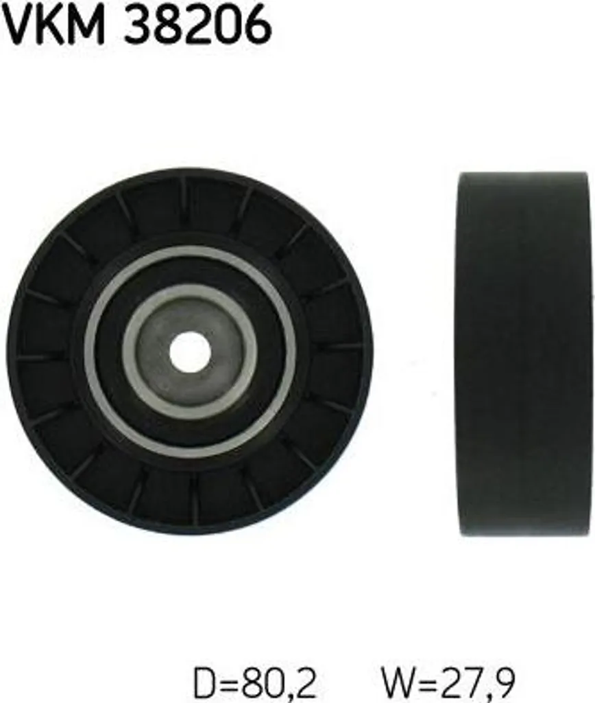 Rouleau de Renvoi SKF VKM 38206 pour Entretien Courroie BMW E34 E39 E38 E31