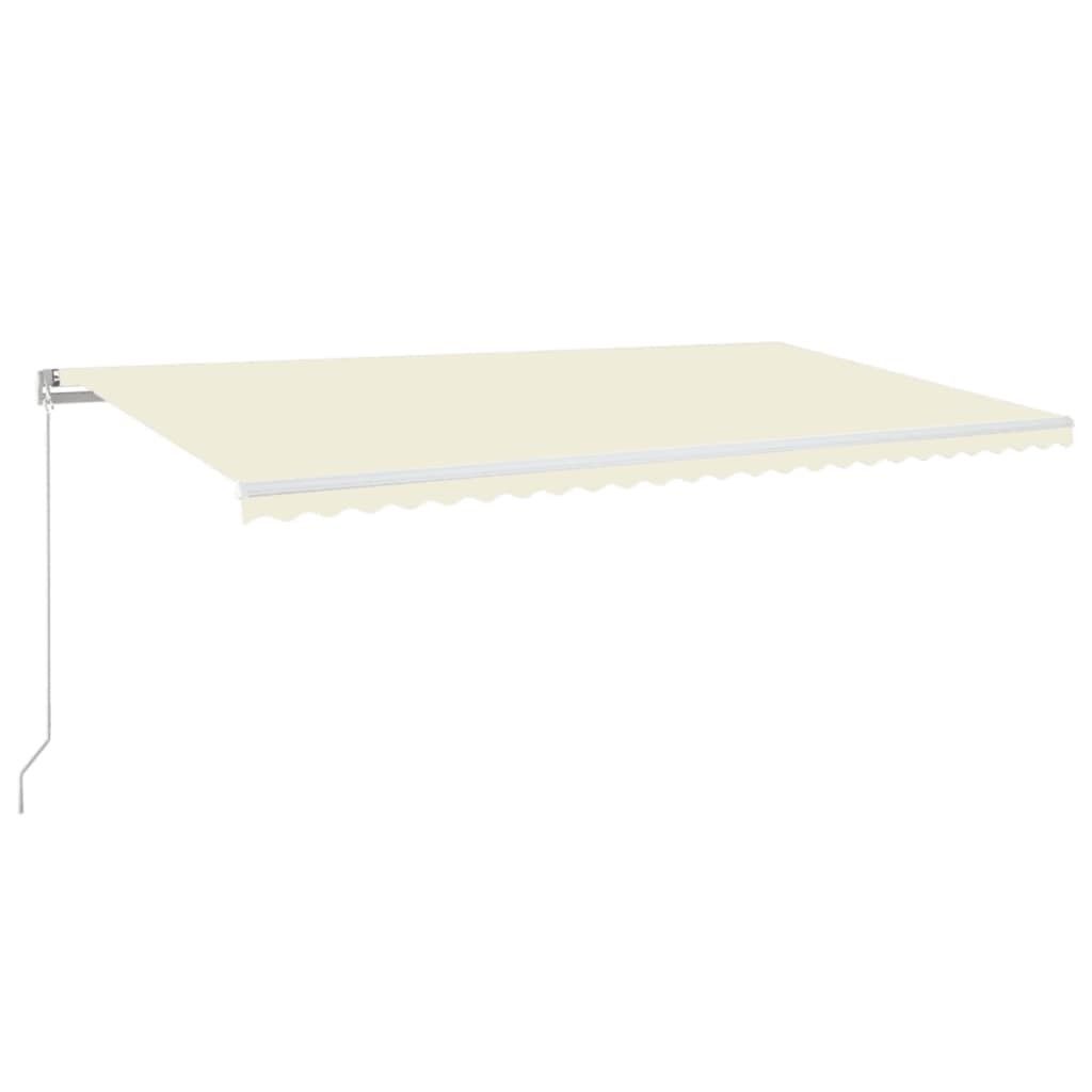 vidaXL Markise Manuell Einziehbar 600x350 cm Creme