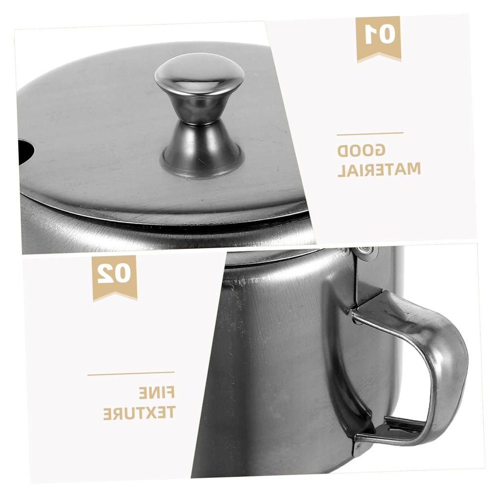 3-teiliges Edelstahl Gewürzglas-Set mit luftdichten Aufbewahrungsbehältern für Salz, Pfeffer und andere Gewürze