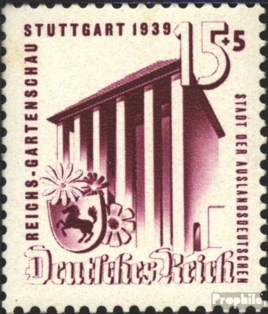 Briefmarken Deutsches Reich 1939 Mi 693 gestempelt Gartenschau in Stuttgart