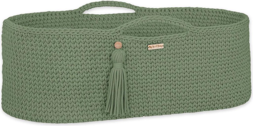 Boho Babyschlafsack Handgefertigt aus Baumwolle mit Silber Matratze - Sjålvia
